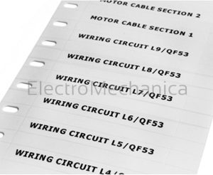 75099 9x70mmPUSH-IN WH Tags (1450/roll) – Cembre
