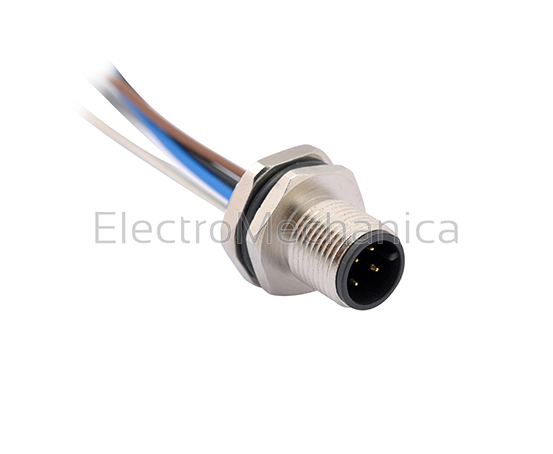 120108-03-001 Panel Mount M12 8PIN Male Metal – EM