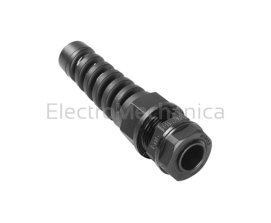 M16 Nylon Strain Relief Gland BLK