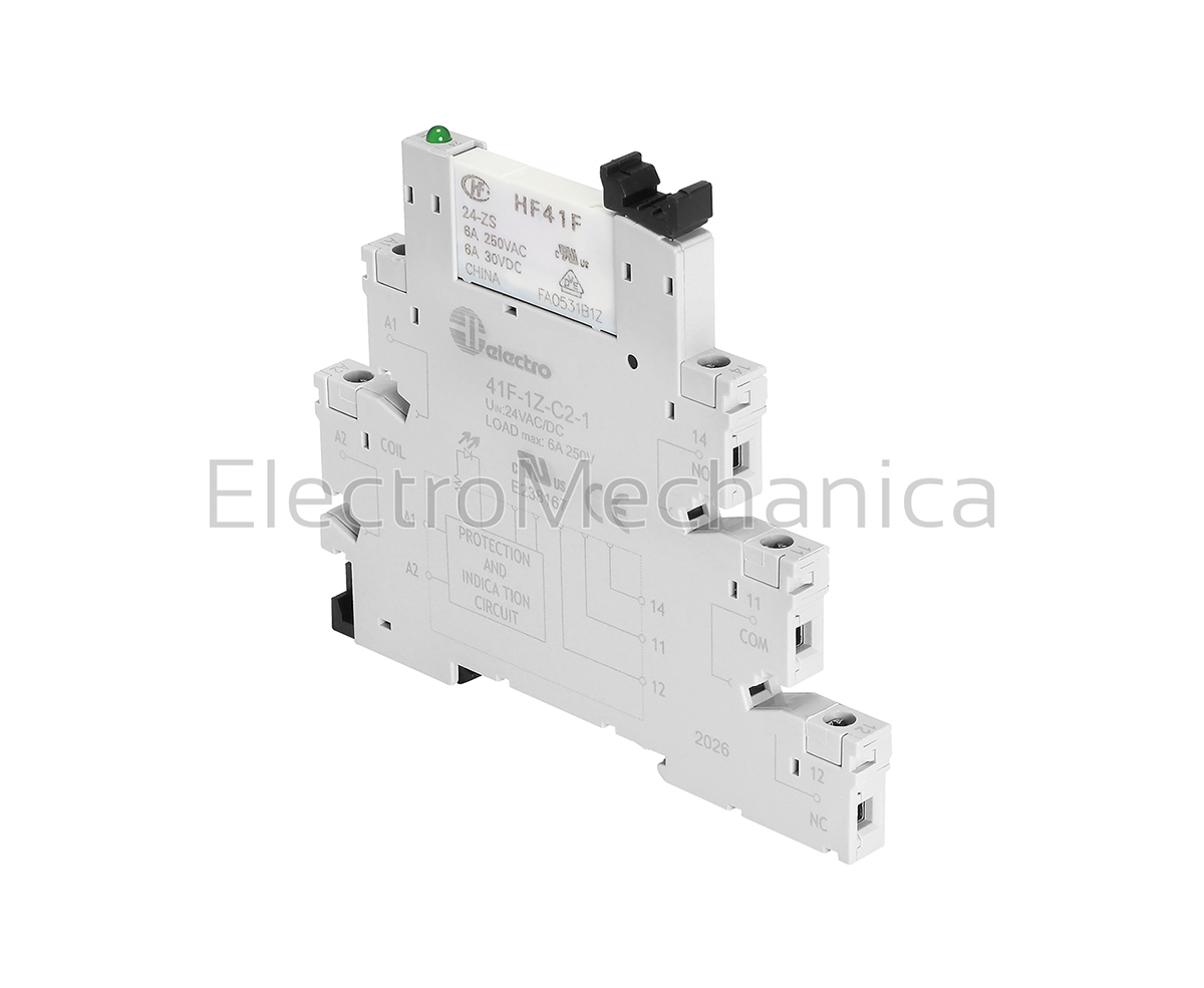 C41F-1Z-C2-1 6A 1CO Slim Relay 24VAC/DC – Electro