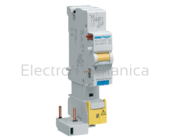 BDC240F Add on Block 1P+N 40A 30mA AC – Hager