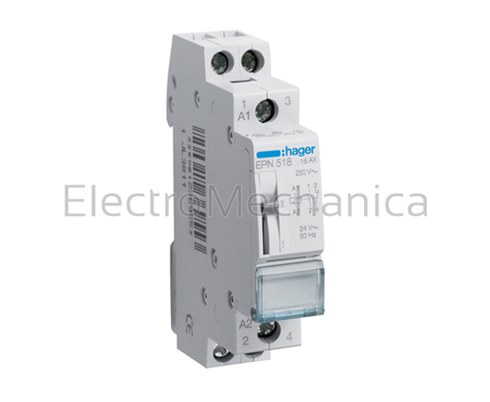 EPN518 — EPN518 - Steprelay 16A 1NO+1NC 24VAC/12VDC | Hager