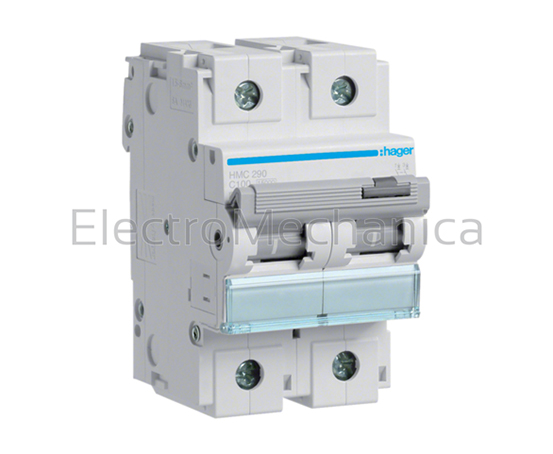 HMC290 100A 2P 15KA C-curve MCB – Hager