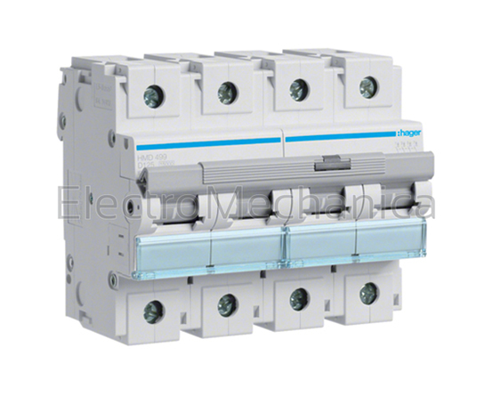 HMD499 125A 4P 15KA D-curve MCB – Hager