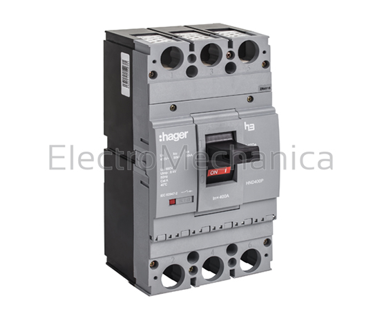 HND400P – 400A 3P 50KA h400e TM MCCB | Hager — ElectroMechanica