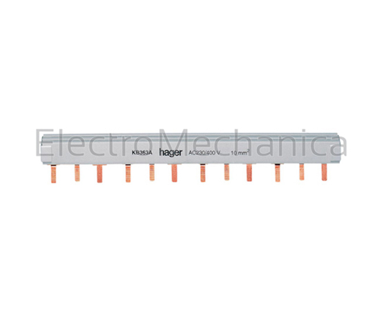 KB363C 3P 63A Insulated Busbar for Mcbs – Hager