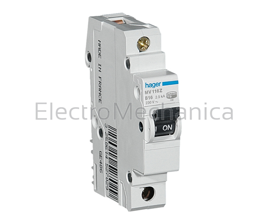 MV125Z — MV125Z - 25A 1P 3KA C-curve MCB | Hager | EM