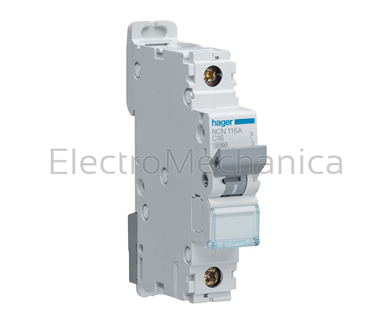 NCN150A — NCN150A - 50A 1P 15KA C-curve MCB | Hager | EM