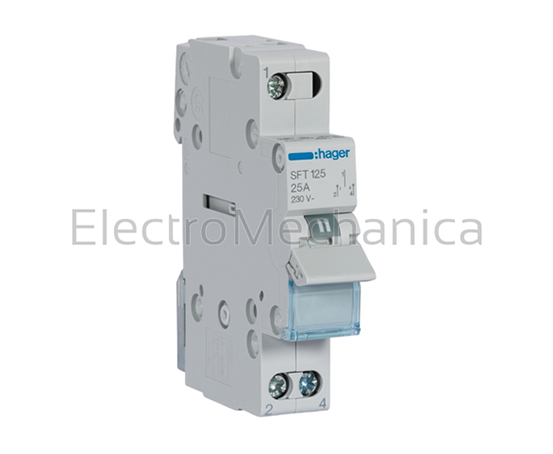 SFT125 — SFT125 - 25A 1P On-off-on C/OVER Switch | Hager