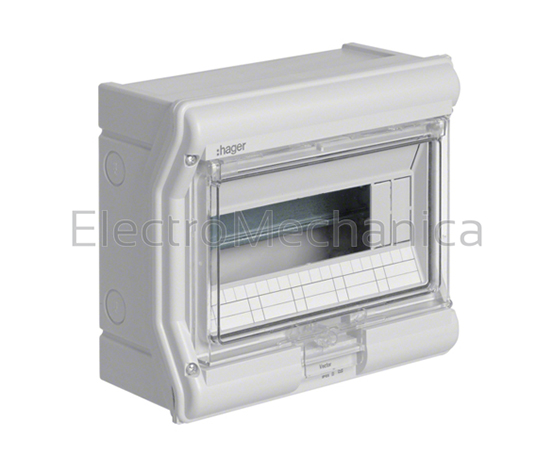 VE110L – 10 WAY IP65 Surface Mount DB | Hager — ElectroMechanica