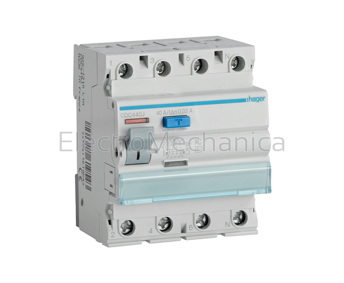 CDC684Z — CDC684Z - 100A 30mA 4P E/LEAKAGE AC | Hager