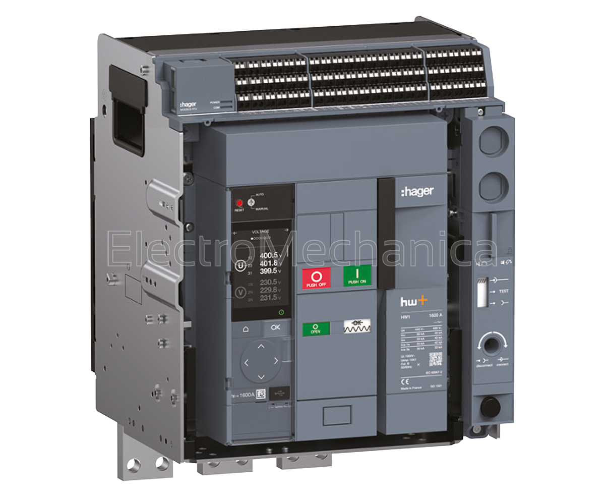 HW4S340DB — HW4S340DB - 1600 - 4000A 85KA 3P Draw-out ACB | Hager