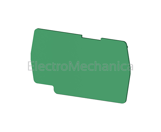 Terminal END Plate 4mm Earth Term