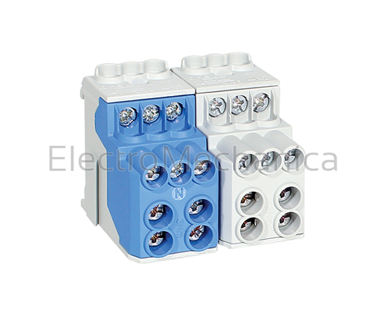 080010-1-4 — 080010-1-4 - 100A 2x25mm2 Distri. Block BLU