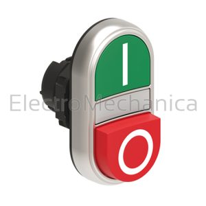 LPC BL7223 Double P/BUT Extend RED Grn+LIGHT – Lovato Electric