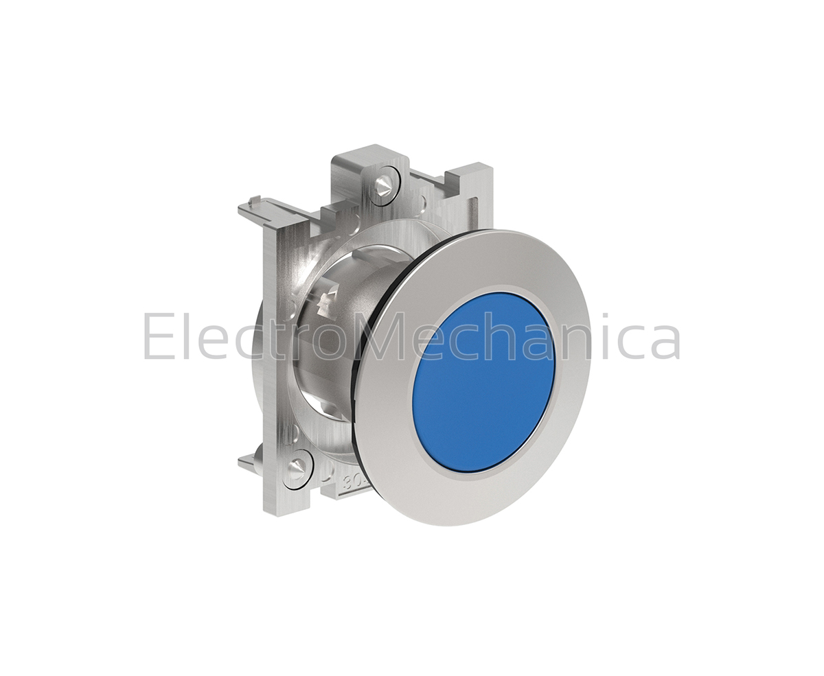 30MM Flush BLU MOM P/BUTTON ACT.