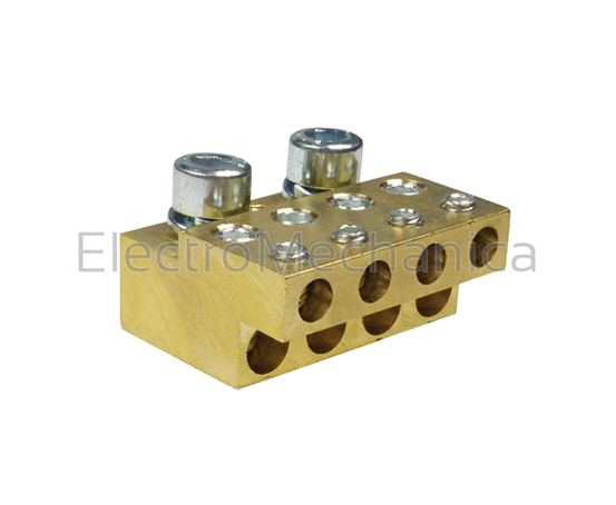Clamp-on Brass Busbar Term 10mm