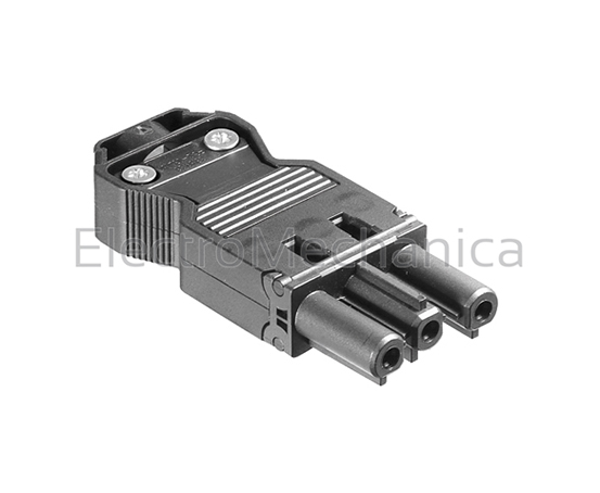 92.931.3053.0 16A 3P Female In-line Connector – Wieland